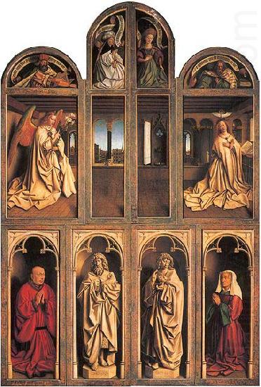 Jan Van Eyck Closed view, back panels china oil painting image